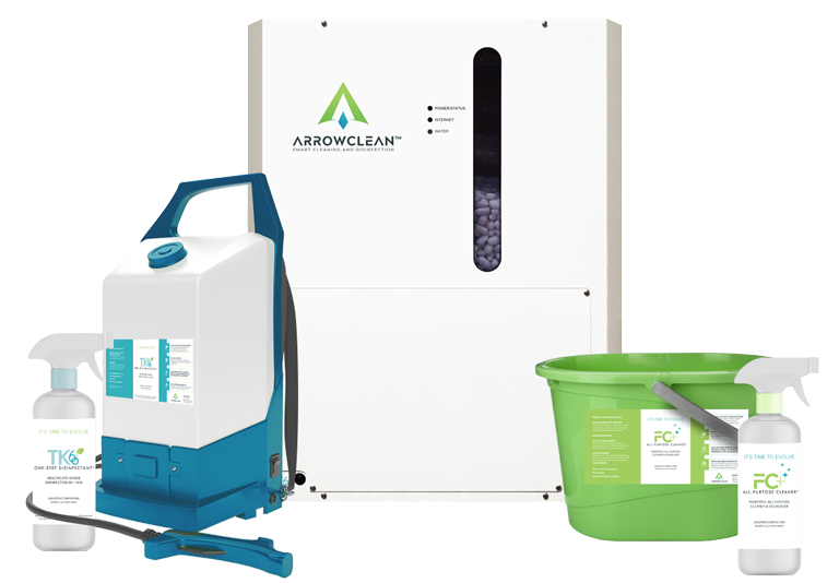 ArrowClean's eco-friendly cleaning device that uses disinfectant solutions.