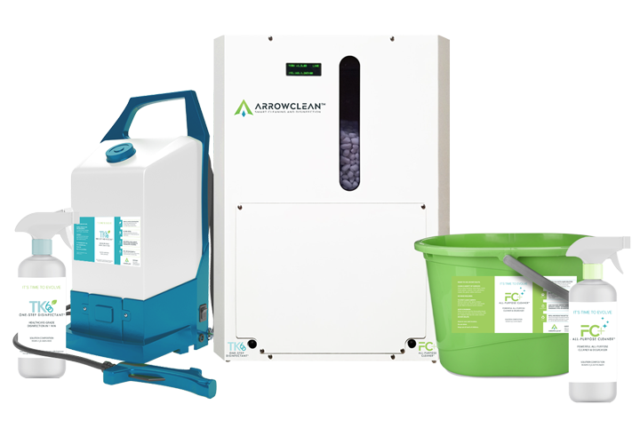 ArrowClean's eco-friendly cleaning device that uses disinfectant solutions.