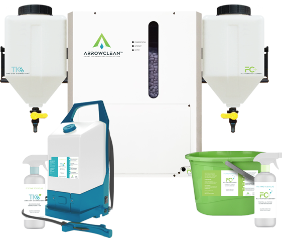 ArrowClean's eco-friendly cleaning device that uses disinfectant solutions.